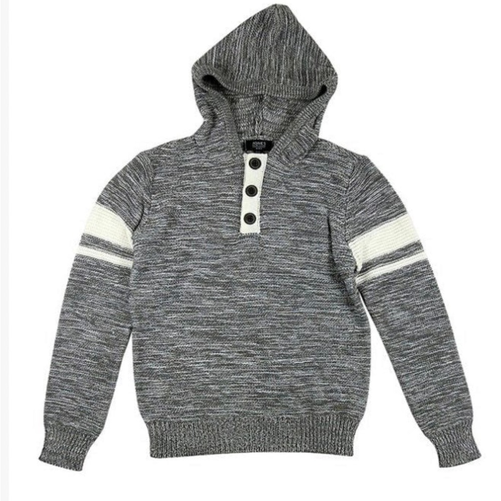 - Jones New York Gray Hooded Sweater